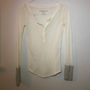 Aeropostale Henley with Sleeve details